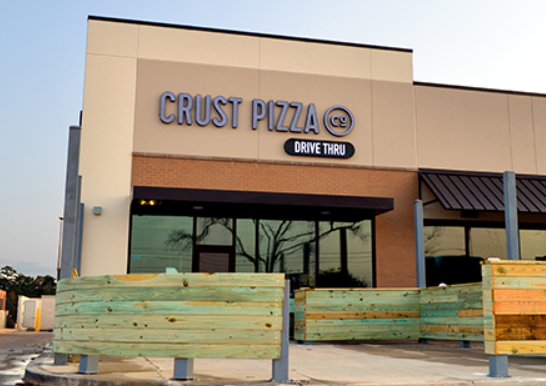 Restaurant signage - Crust Pizza