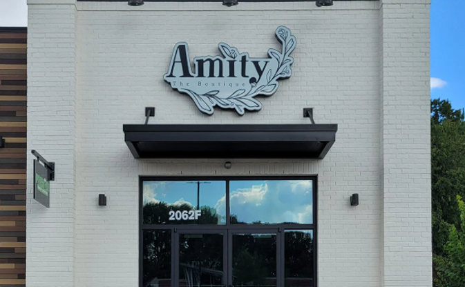 Amity The Boutique full vehicle wrap fleet graphics branding